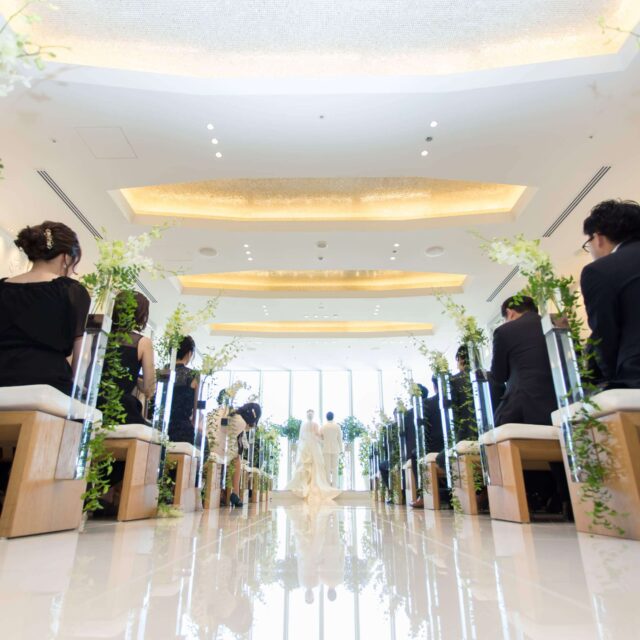 福岡　結婚式　ハカタギグランヒューリ　チャペル　教会式