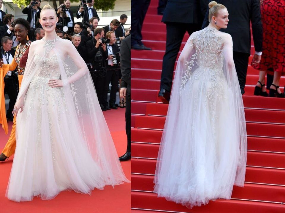 Dressesニュース The Sweet Collection新着ドレス入荷速報 Elle Fanning エル ファニング がレッドカーペットで着用したreem Acraのドレスがかわいい ドレッシーズ