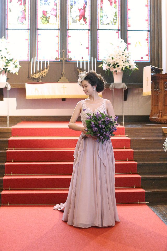 Leaf for Brides(リーフフォーブライズ) スレンダーライン カラードレス