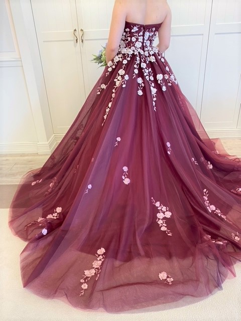 Fiore Bianca(フィオーレビアンカ)オリジナルドレス　カラードレス　ガーネット
